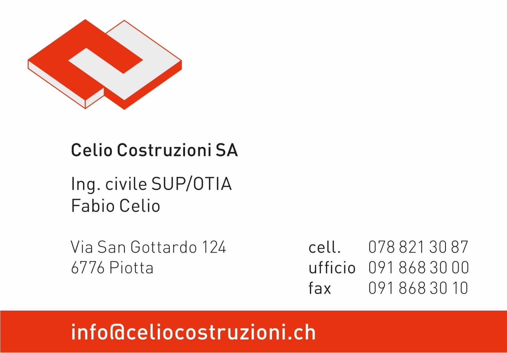 Summer Carnival: Logo sponsor Celio Costruzioni SA
