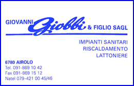 Summer Carnival: Logo sponsor Giovanni giobbi e Figlio Sagl, Impianti sanitari