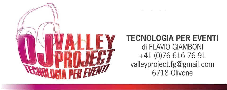 Summer Carnival: Logo sponsor DJ Valley Project, Tecnologia per Eventi