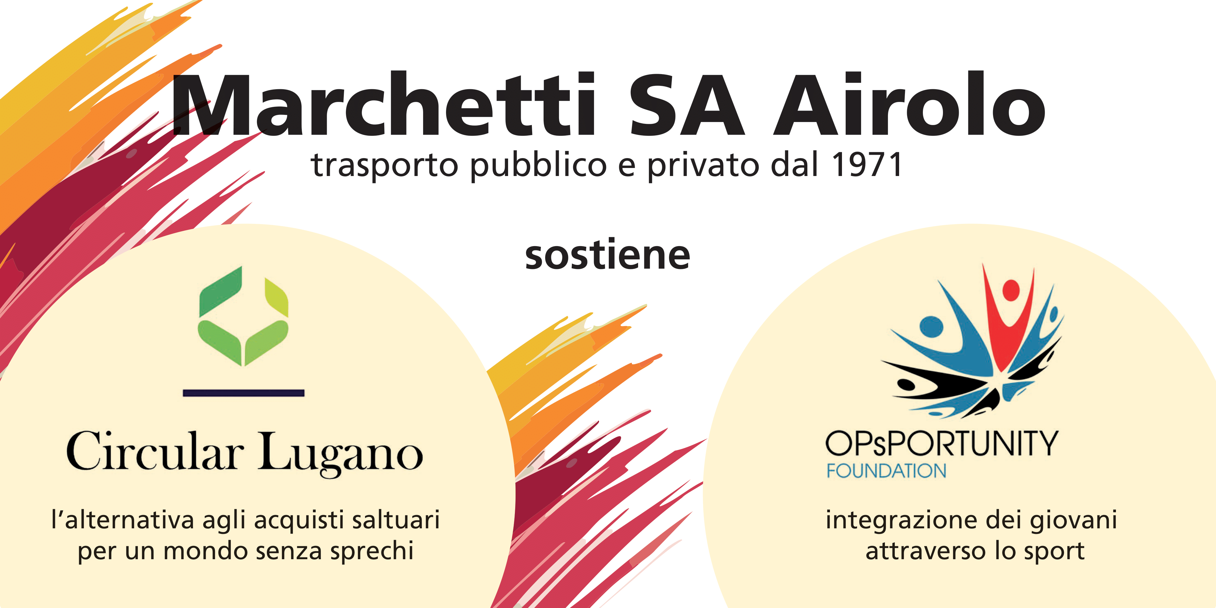Summer Carnival: Logo sponsor Marchetti SA Airolo