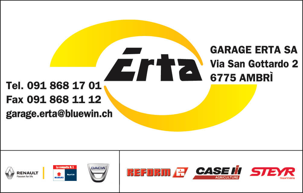 Summer Carnival: Logo sponsor Garage Erta SA, Ambrì